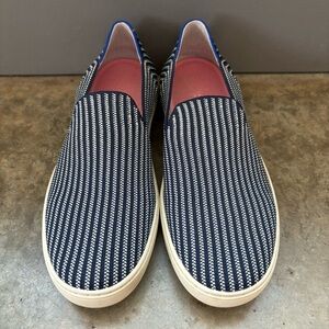 Rothy’s Blue & White Striped Slip on Shoes Size 8.5